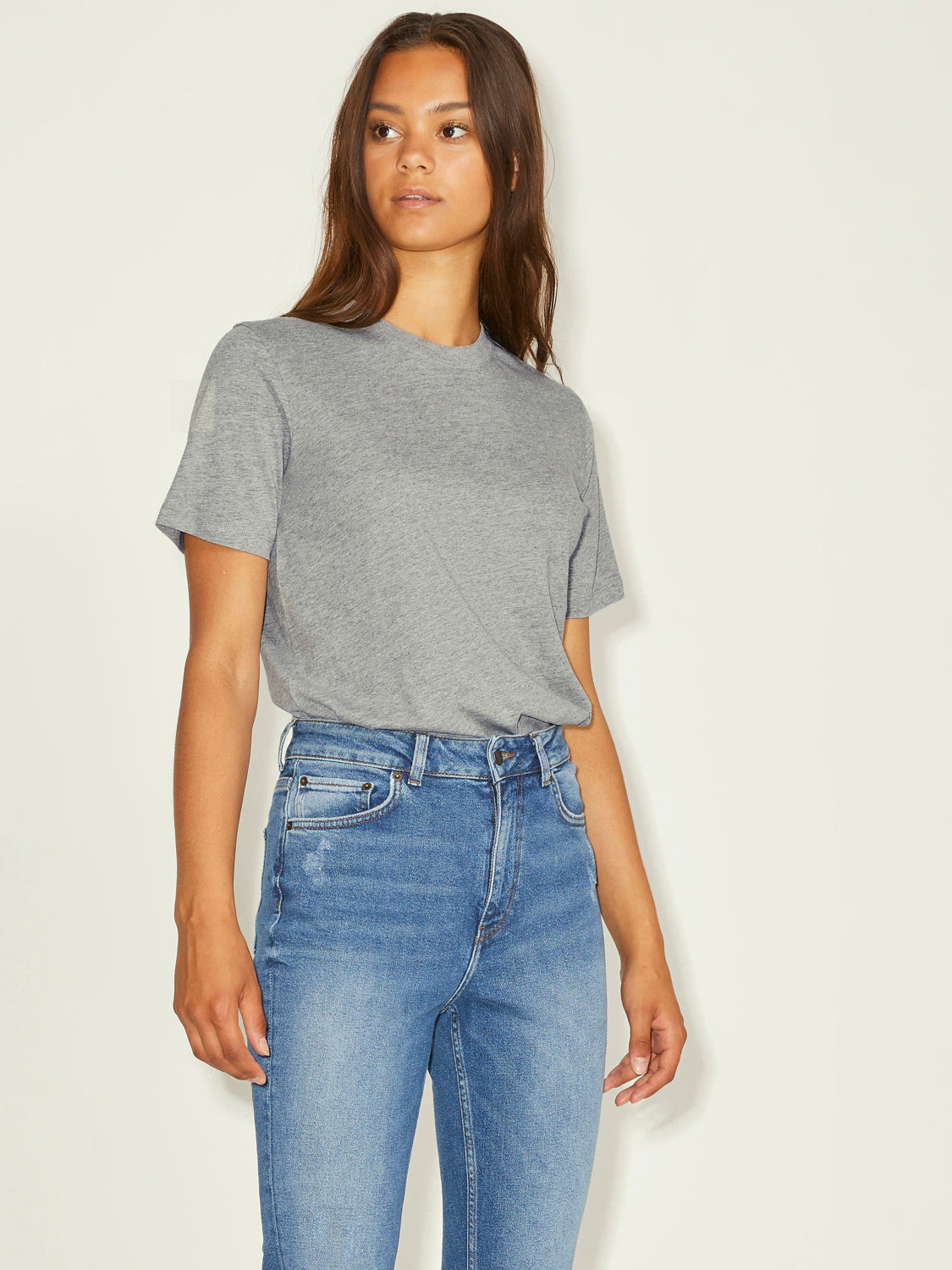 JXANNA T-Shirt - Light Grey Melange